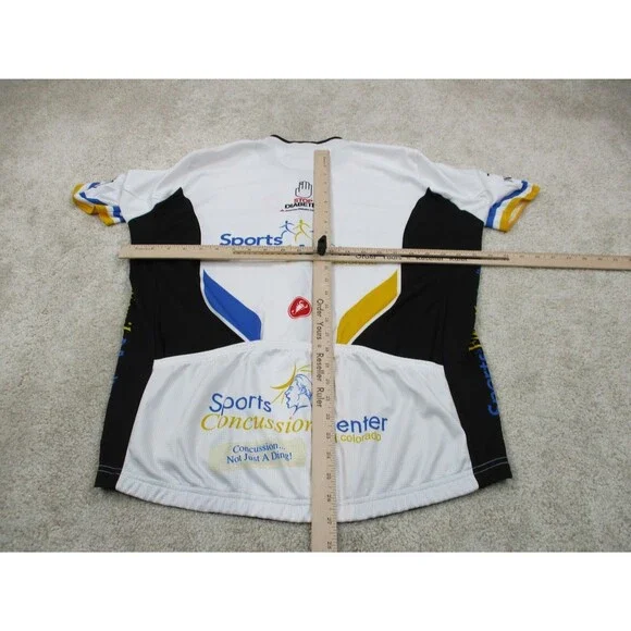 Castelli Cycling Jersey Men 3XL XXXL White Black Scorpion Zip Bike Shirt USA - Picture 10 of 12